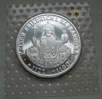 GERMANY - 10 Mark 1990 Barbarossa - 15.5 G Silver .625 - Mintage 45,000 - PROOF In Original Folie - Mint Sets & Proof Sets