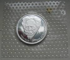 GERMANY - 10 Mark 1988 Schopenhauer - 15.5 G Silver .625 - Mintage 45,000 - PROOF In Original Folie - Mint Sets & Proof Sets