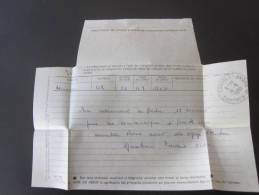 TELEGRAMME OFFICIEL: De Asmara A. A. Pour Hostellerie Du Lac Cabriés  Bouches-du-Rhône 14 Août 1961 - Télégraphes Et Téléphones