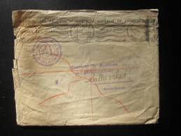 1946 Lettre En Franchise Civile Dion D´Annecy Enregistrement Domaine & Timbre Ministère Finances Sallanches Hte- Savoie - Lettres Civiles En Franchise