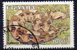 UGANDA 1995 Reptiles -  1000s. - Gabon Viper  FU - Uganda (1962-...)