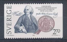 Sweden 1983 Facit # 1249. Treaty Sweden - USA 1783,  See Scann, MNH (**) - Neufs