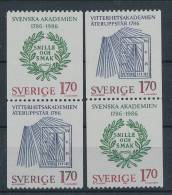 Sweden 1986 Facit # 1399-1400 (SX1 And SX2 Pairs). Academy Anniversaries,  See Scann, MNH (**) - Nuevos