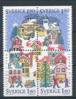 Sweden 1986 Facit # 1426-1429. Christmas Post, Se-tenant Block Of 4 From Booklet H372, See Scann, MNH (**) - Nuevos