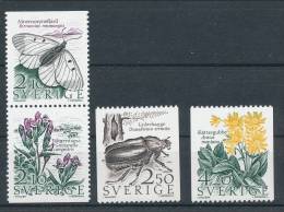 Sweden 1987 Facit # 1440-1443. Meadows And Pastures, Complete Set Of 4, See Scann, MNH (**) - Nuevos