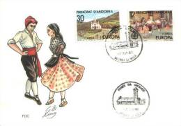 Andorra (E)  - Mi-Nr 138/139 FDC (C436) - Briefe U. Dokumente