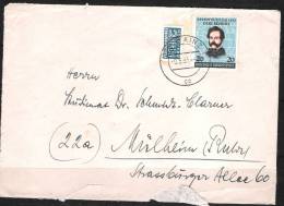 BRD 1952 MiNr.155 Gelaufen Brief Stempel Mainz Nach Mülheim  ( D162 )NP - Brieven En Documenten