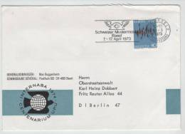 Switzerland Cover With EUROPA CEPT Stamp Sent To Germany 30-3-1973 - Briefe U. Dokumente