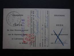 EP CAISSE DE RETRAITE (M29) STAVELE (2 Vues) 1954 - - Autres & Non Classés