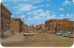 Rawlins WY Wyoming, Street Scene, Taxi Auto, 'I Want You' Uncle Sam Poster On Wall, C1960s Vintage Postcard - Other & Unclassified
