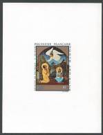 POLYNESIE - Epreuve De Luxe Du Tableau De La Nativité De Heymann - Sin Dentar, Pruebas De Impresión Y Variedades