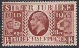 GB 1935 1 1/2d KGV Inv Wmk SG 455w HM XV251 - Unused Stamps