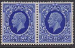 GB 1934 2 1/2d Pair KGV SG 443 UNHM XV226 - Ongebruikt