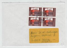 Switzerland Cover With A Block Of 4sent To Germany Riggisberg 8-2-1978 - Covers & Documents