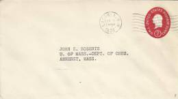 ESTADOS UNIDOS ENTERO POSTAL CON MAT LACONIA 1955 - 1941-60