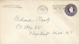 USA ENTERO POSTAL MAT BOSTON 1951 MINUSVALIDOS HIRE THE HANDICAPPED.. - Handicap