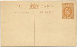 Cyprus 1900 Postal Stationery Correspondence Card - Chipre (...-1960)