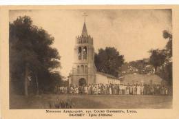 ( CPA AFRIQUE )  DAHOMEY  /  Eglise D' Athièmé - - Dahomey