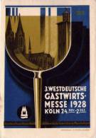 Cartolina 3.Westdeutsche Gastwirts-Messe 1928 Ill.Franzen Lehmann - Sonstige & Ohne Zuordnung