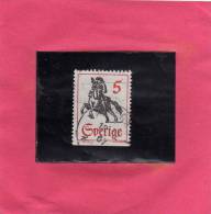 SWEDEN - SVERIGE - SVEZIA 1967 MESSENGER ON HORSEBACK POSTRIDER HORSE  MESSAGGERO A CAVALLO MNH - Gebraucht