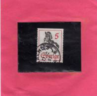 SWEDEN - SVERIGE - SVEZIA 1967 MESSENGER ON HORSEBACK POSTRIDER HORSE  MESSAGGERO A CAVALLO MNH - Gebraucht