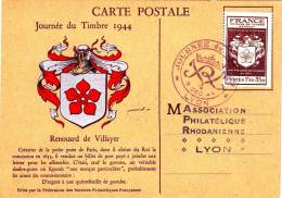 FDC : Journée Du Timbre 09/12/1944 Lyon  N°668 - ....-1949