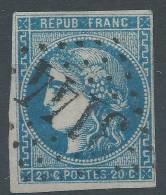 Lot N°21631   Variété/n°46, Oblit GC 3144 RIOM (62), Trait Blanc C De 20C - 1870 Uitgave Van Bordeaux