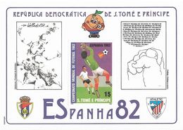 SAO TOME AND PRINCIPE 1982 World Cup Football  "Valladolid/Bilbau"  PROOF - 1982 – Espagne