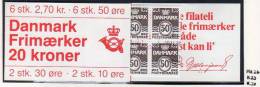 DENMARK 1984 20 Kr. Booklet H26 With Cancelled Stamps.  Michel MH33 - Markenheftchen