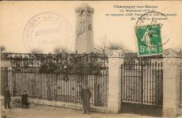 CPA 51 CHAMPIGNY SUR MARNE  Le Monument 1870/71 Ou Reposent 3500 Français  800 Allemands - Champigny