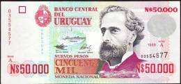 ® URUGUAY: 50000 Nuevos Pesos (1989) UNC - Uruguay