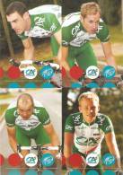 CYCLISME .  LOT DE 16 FICHES 10X15 Divers Champions Cyclistes . Sur Maillot Pub CREDIT AGRICOLE /  U.C.I. Protour - Ciclismo