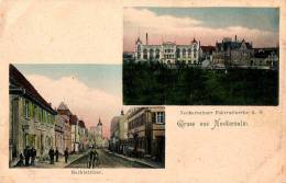GRUSS Aus NECKARSULM [ 2 VUES ] : MARKTSTRASSE / FAHRRADWERKE A.G. [ FABRIQUE De MOTOS ] - ANNÉE ~ 1905 (n-195) - Neckarsulm