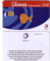 CARTE LAVAGE TOTAL SCHLUMBERGER NEUVE MINT JAMAIS CHARGEE NEVER CHARGED - Car-wash