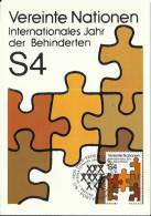 ONU UNO NACIONES UNIDAS WIEN MAXIMA AÑO INTERNACIONAL DEL MINUSVALIDO 1981 - Handicaps