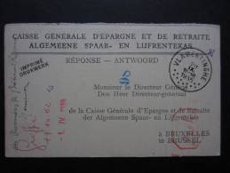 EP ALGEMEENE SPAAR EN LIJFRENTEKAS (M29) VLAMERTINGHE (2 Vues) 1935 - - Autres & Non Classés