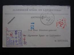 EP ALGEMEENE SPAAR EN LIJFRENTEKAS (M29) WATOU (2 Vues) 1937 - - Andere & Zonder Classificatie