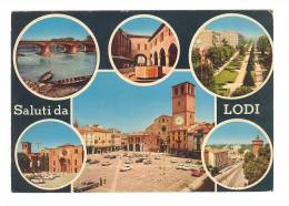 C2441 Saluti Da Lodi - Multipla / Viaggiata 1983 - Lodi