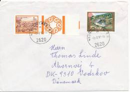 Austria Cover Sent To Denmark Neunkirchen 2-7-1990 Including EUROPA CEPT Stamp - Covers & Documents