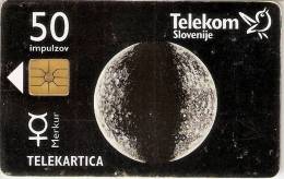 TARJETA DE ESLOVENIA DE MERCURIO - Astronomùia