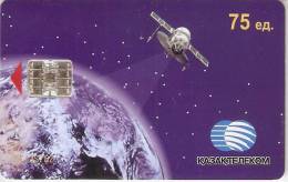 TARJETA DE KAZACHSTAN DE UN CSATELITE (SATELLITE) - Astronomy