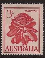 AUSTRALIA 1959 3/- Waratah SG 326 HM QF242 - Ungebraucht