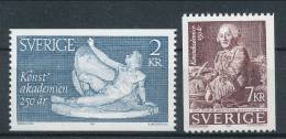 Sweden 1985 Facit # 1364-1365. 250th Anniv. Of The Royal Academy Of Fine Arts,  See Scann, MNH (**) - Nuevos