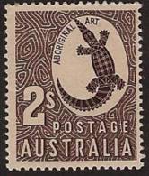 AUSTRALIA 1948 2/- Aboriginal Art SG 224f HM QF176 - Mint Stamps