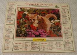 Almanach Du Facteur, Oise, Année 1994, Ref Perso 501 - Tamaño Grande : 1991-00