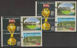 SAO TOME AND PRINCIPE 1988  World Cup Football - 1986 – Mexico