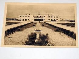 Carte Postale Ancienne : MERIGNAC : Port Aerien De Bordeaux-Merignac , Jardins Et Cour D'Arrivée - Merignac