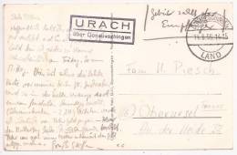 R6 - URACH über DONAUESCHINGEN - 1956 - GEBUHR ZAHLT DER EMPFANGER - SCHWARZWALD - - Brieven En Documenten