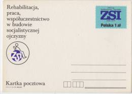 1979 - POLAND - 30th Anniv Of Handicapped Organisation -  STATIONERY - POSTCARD - Handicap