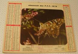 Almanach Des PTT, Oise, Année 1974, Ref Perso 503 - Tamaño Grande : 1971-80